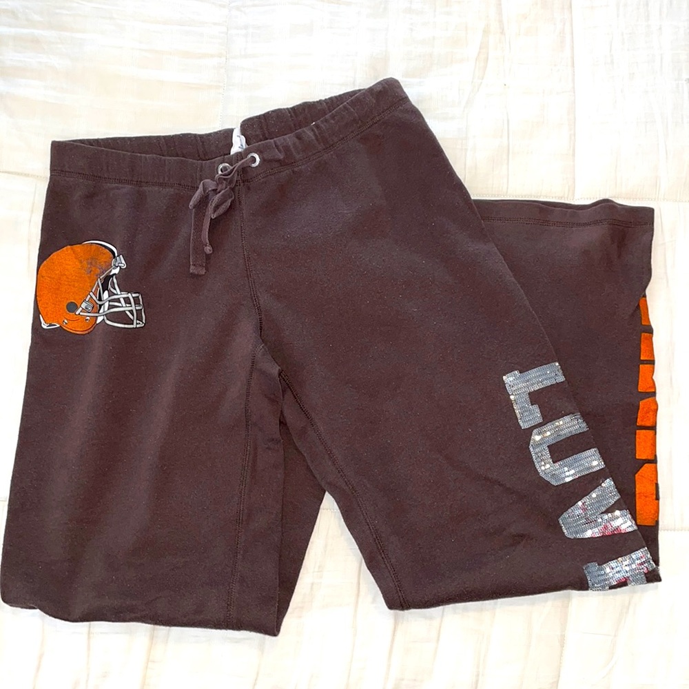 PINK- Cleveland Browns sweatpants